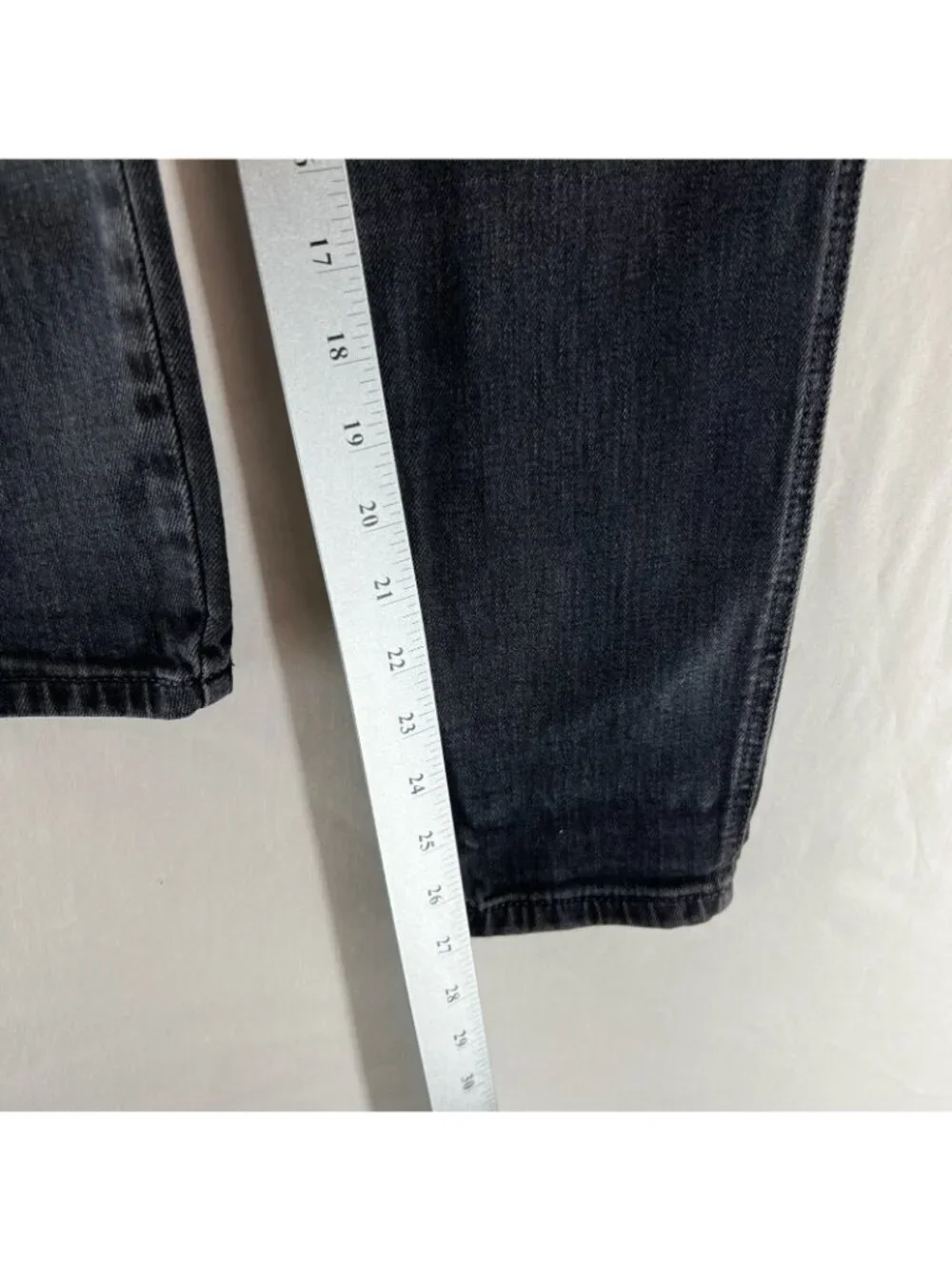 Free People Skinny Jeans Womens 29 Button Fly Stretch Denim High Rise Faded Gray
